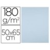 Cartulina liderpapel 50x65 cm 180g/m2 azul paquete de 25 hojas