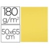 Cartulina liderpapel 50x65 cm 180g/m2 amarillo limon paquete de 25 hojas