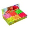 Plastilina jovi 70f tamaño pequeño caja de 30 unidades colores fluorescentes surtidos