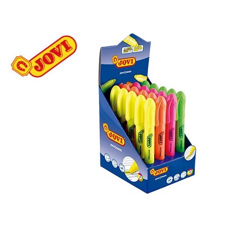 Marcador de cera gel jovi fluorescente expositor de 20 unidades colores surtidos