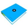 Carpeta 4 anillas 40 mm mixtas antartik a4 forrada color azul