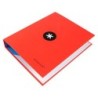 Carpeta 4 anillas 40 mm mixtas antartik a4 forrada color rojo