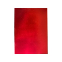 Goma eva liderpapel 50x70 cm espesor 2 mm metalizada rojo