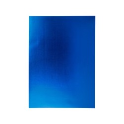 Goma eva liderpapel 50x70 cm espesor 2 mm metalizada azul