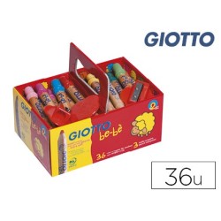 Lapices de colores giotto bebe super schoolpack de 36 unidades  3 sacapuntas