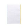 Recambio a4 antartik 100 hojas 90g/m2 cuadro 5 mm 4 taladros bandas de 5 colores