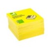 Bloc de notas adhesivas quita y pon q-connect 76x76 mm amarillo neon zig-zag