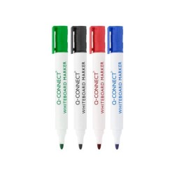 Rotulador q-connect pizarra blanca colores surtidos punta redonda 3 mm