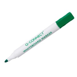 Rotulador q-connect pizarra blanca color verde punta redonda 3 mm
