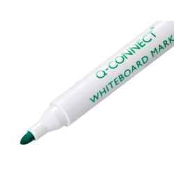 Rotulador q-connect pizarra blanca color verde punta redonda 3 mm