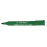 Rotulador q-connect marcador permanente verde punta redonda 3 mm