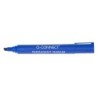 Rotulador q-connect marcador permanente azul punta biselada 5 mm