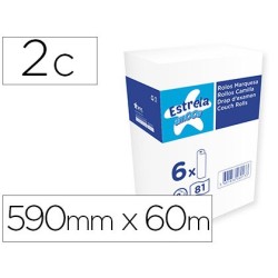 Rollo papel para camillas amoos 2 capas 81 servicios 590 mm x 60 m
