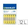Lapices cera manley unicolor verde amarillo claro n.47 caja de 12 unidades