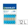 Lapices cera manley unicolor azul cobalto n.20 caja de 12 unidades