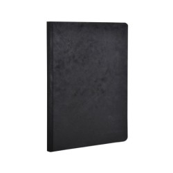 Libreta age-bag tapa cartulina lomo cosido cuadro 5 mm 96 hojas color negro 148x210 mm