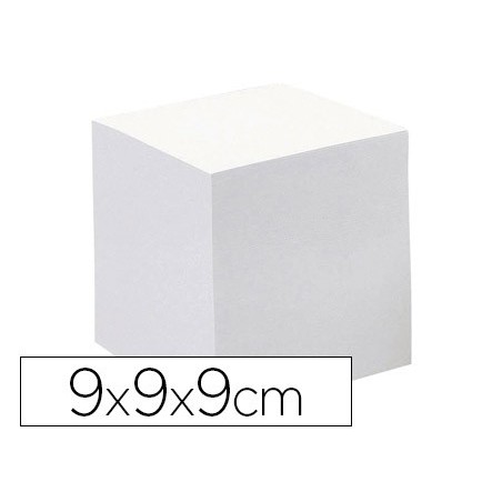 Taco papel quo vadis encolado blanco 680 hojas 100% reciclado 90x90x90 mm 90 gr