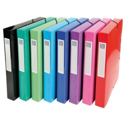 Carpeta proyectos carton compacto exacompta din a4 lomo 40 mm 600 g/m2 colores surtidos