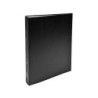 Carpeta de 2 anillas 30mm redondas exacompta din a4 carton forrado negro