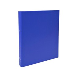 Carpeta de 2 anillas 30mm redondas exacompta din a4 carton forrado azul