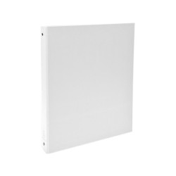 Carpeta de 4 anillas 30mm redondas exacompta din a4 carton forrado blanco