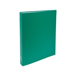 Carpeta de 4 anillas 30mm redondas exacompta din a4 carton forrado verde oscuro