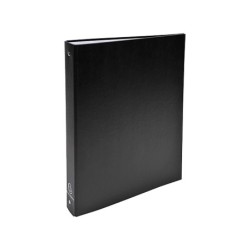 Carpeta de 4 anillas 30mm redondas exacompta din a4 carton forrado negra