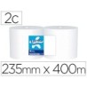 Papel secamanos industrial amoos 2 capas 235 mm x 400 mt paquete de 2 rollos