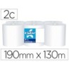 Papel secamanos amoos 2 capas 190 mm x 130 mt paquete de 6 rollos