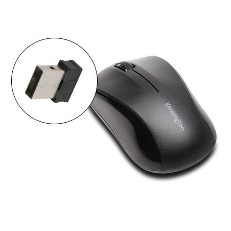 Raton kensington valumouse inalambrico 1000 dpi receptor usb 2,4 ghz negro