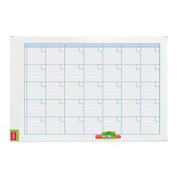 Planning magnetico nobo mensual rotulable marco metalico 90x60 cm