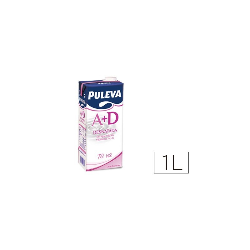Leche puleva desnatada brik de 1 litro Leche puleva desnatada brik de 1 litro