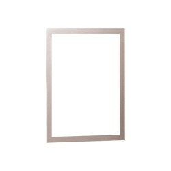 Marco porta anuncios durable magnetico din a4 dorso adhesivo removible color plata pack de 2 unidades