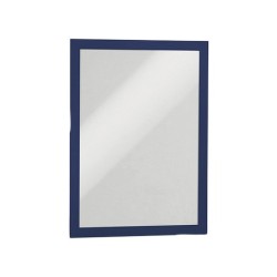 Marco porta anuncios durable magnetico din a4 dorso adhesivo removible color azul pack de 2 unidades