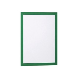 Marco porta anuncios durable magnetico din a4 dorso adhesivo removible color verde pack de 2 unidades