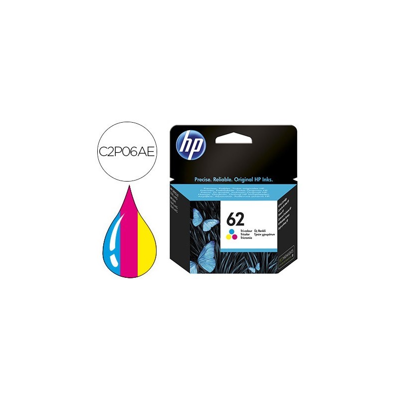 Ink-jet hp n.62 officejet 5640 / 7640 / 5740 pack multicolor -165 pag-