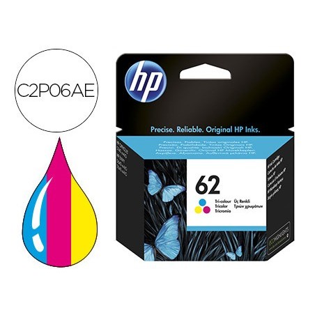 Ink-jet hp n.62 officejet 5640 / 7640 / 5740 pack multicolor -165 pag-