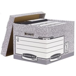 Cajon fellowes carton reciclado para almacenamiento de archivo capacidad 4 cajas de archivo tamaño din a4