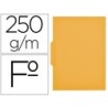 Subcarpeta cartulina gio folio pestaña central 250 g/m2 amarillo