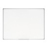 Pizarra blanca bi-office earth-it magnetica de acero vitrificado marco de aluminio 100 x 150 cm con bandeja para