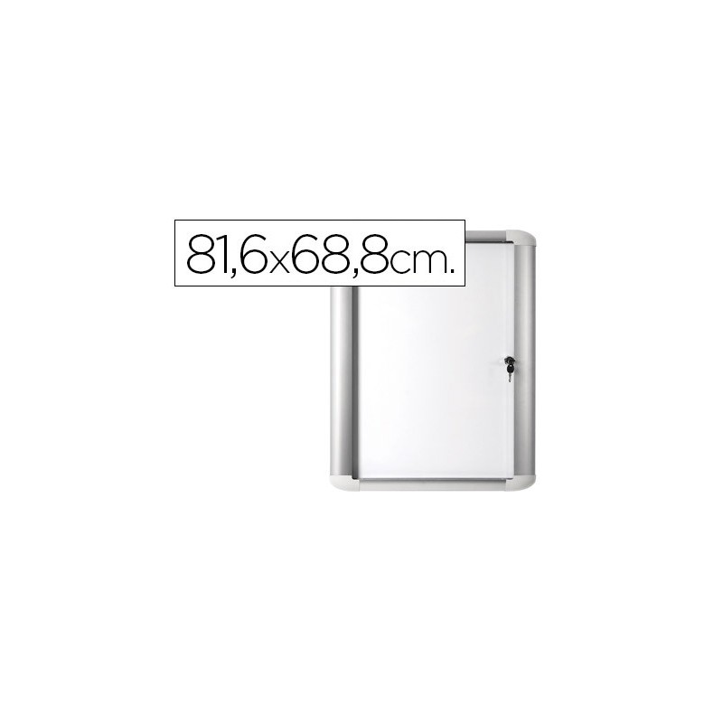 Vitrina de anuncio bi-office magnetica 816x688 mm para exterior con marco de aluminio y cerradura Vitrina de anuncio bi-office magnetica 816x688 mm para exterior con marco de aluminio y cerradura