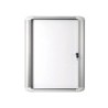 Vitrina de anuncio bi-office magnetica 816x995 mm para exterior con marco de aluminio y cerradura