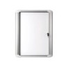 Vitrina de anuncio bi-office magnetica 816x688 mm para exterior con marco de aluminio y cerradura