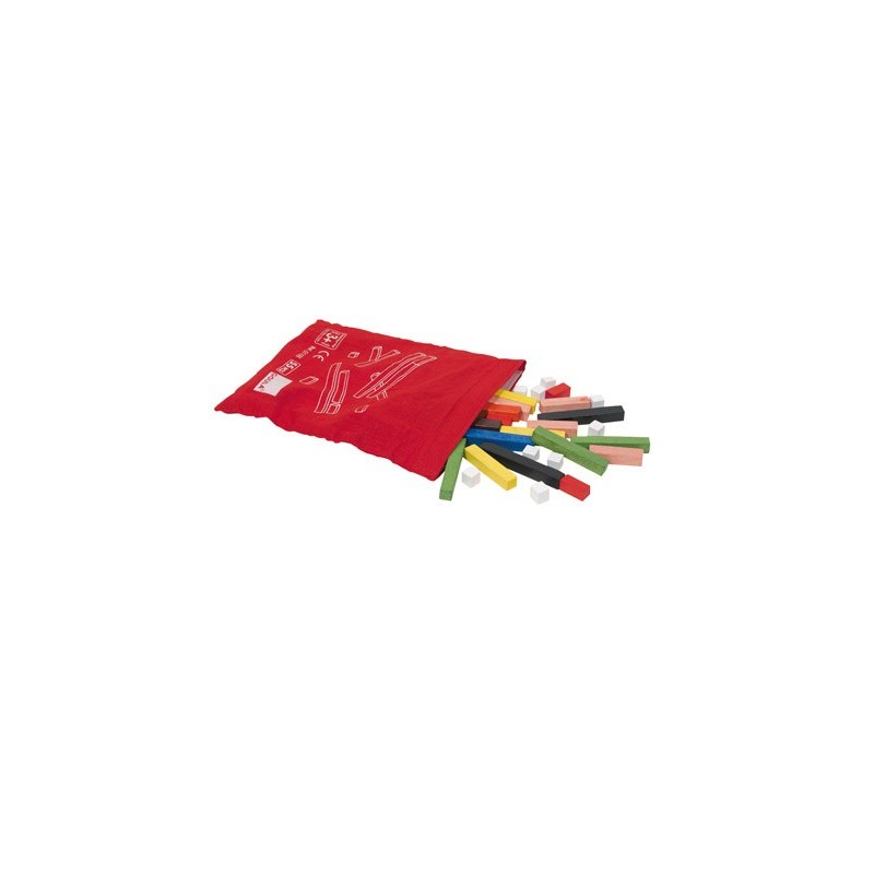 Juego goula didactico regletas en bolsa 55 piezas