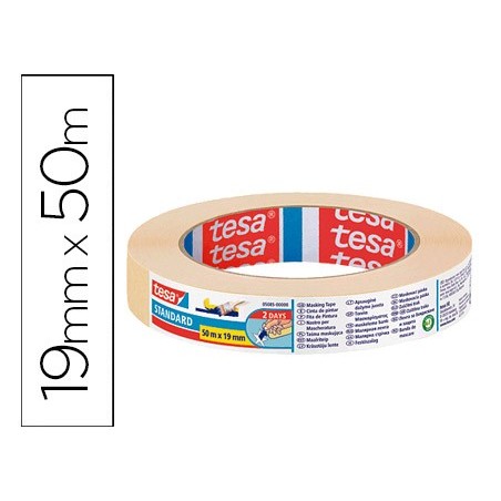 Cinta adhesiva tesa para pintor 50 mt x 19 mm