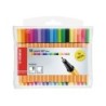 Rotulador stabilo punta de fibra point 88 mini estuche de 18 unidades colores surtidos