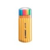 Rotulador stabilo punta de fibra point 88 zebrui estuche de 20 unidades colores neon surtidos