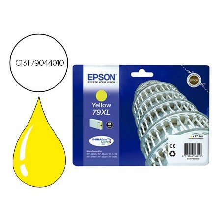 Ink-jet epson 79xl 900p wf 4630 / 4640 / 5110 / 5620 / 5690 / 5690 amarillo -2.000 pag-