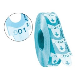 Tickets turnomatic 31x67 mm color azul rollo 4000 tickets