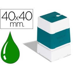 Sello automatico brother 40 mm x 40 mm verde